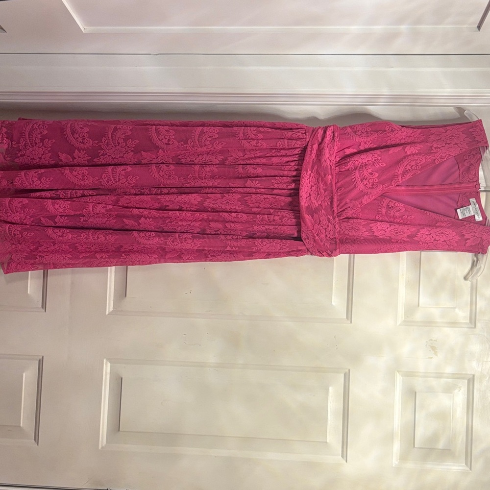 Newport News Pink Midi Dress